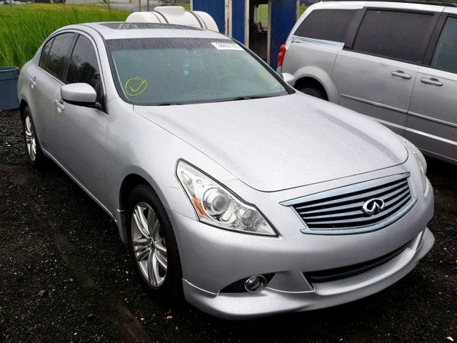 JN1CV6AR2DM750340 - 2013 INFINITI G37 SILVER photo 1