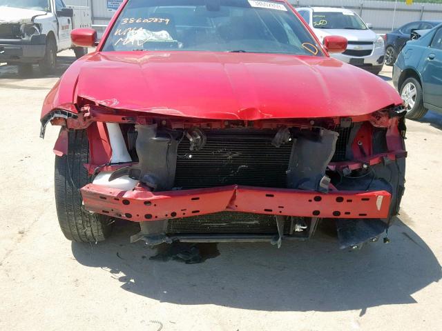 2C3CDXJG6GH242923 - 2016 DODGE CHARGER SX RED photo 9