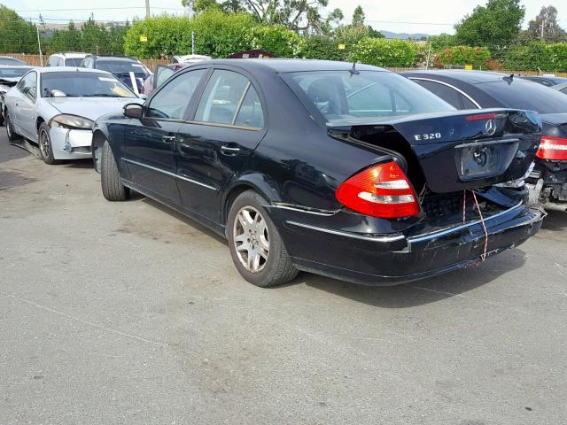 WDBUF65J23A121047 - 2003 MERCEDES-BENZ E 320 BLACK photo 3