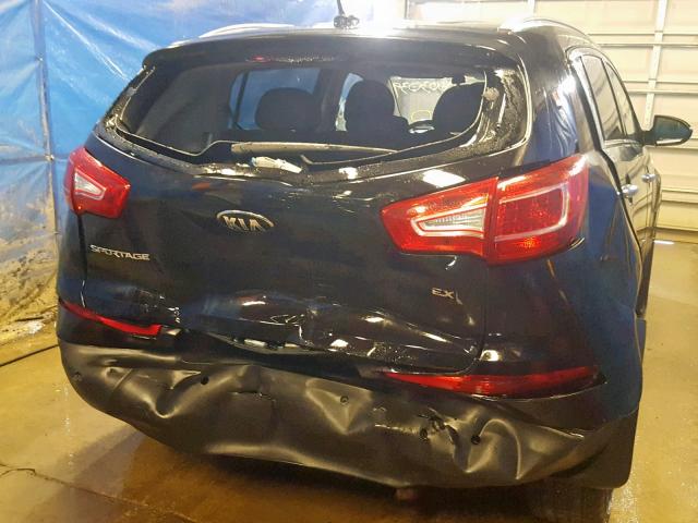 KNDPCCA25D7513717 - 2013 KIA SPORTAGE E BLACK photo 9