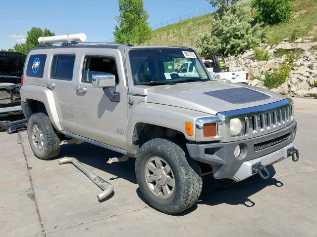 5GTEN13E888123426 - 2008 HUMMER H3 GRAY photo 1