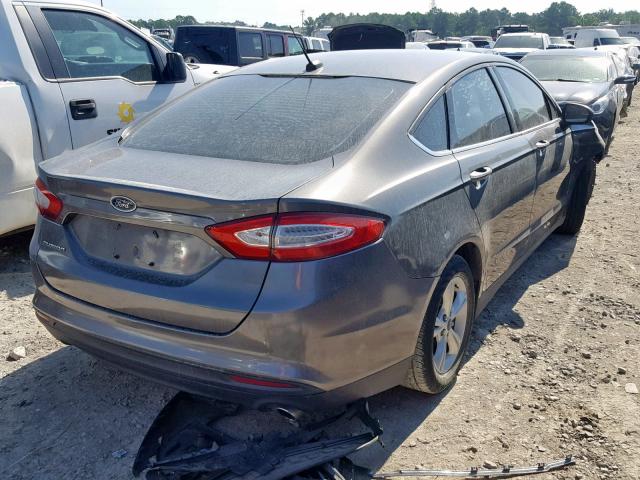 3FA6P0G76DR226743 - 2013 FORD FUSION S GRAY photo 4