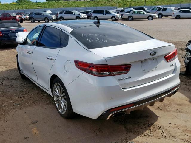 5XXGV4L27GG079373 - 2016 KIA OPTIMA SXL WHITE photo 3