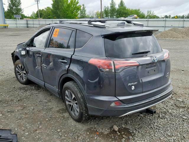 JTMRJREV4GD022437 - 2016 TOYOTA RAV4 HV XL GRAY photo 3