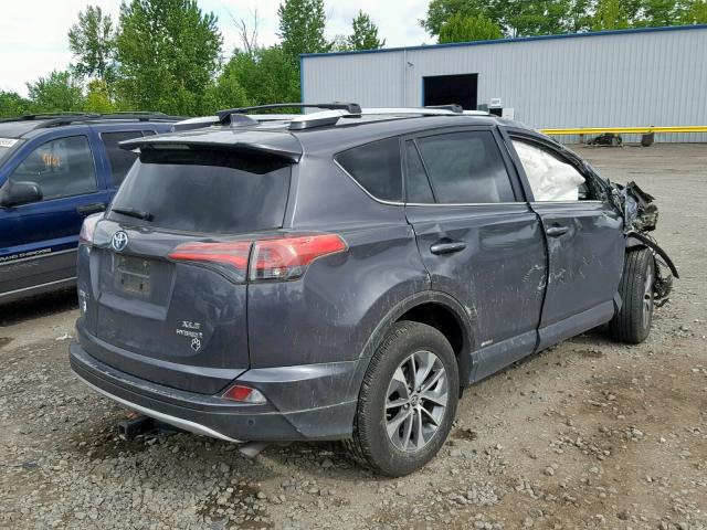 JTMRJREV4GD022437 - 2016 TOYOTA RAV4 HV XL GRAY photo 4