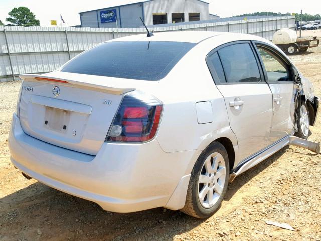 3N1AB6AP9CL700915 - 2012 NISSAN SENTRA 2.0 SILVER photo 4