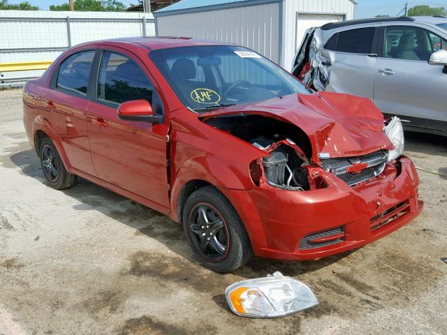 KL1TD5DE0AB128479 - 2010 CHEVROLET AVEO LS RED photo 1