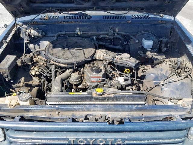 JT4RN81R3K5023542 - 1989 TOYOTA PICKUP 1/2 BLUE photo 7