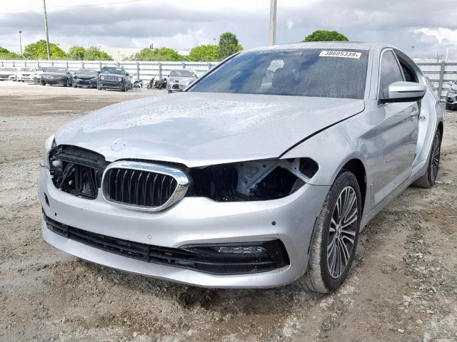 WBAJE5C59JWA95957 - 2018 BMW 540 I SILVER photo 2