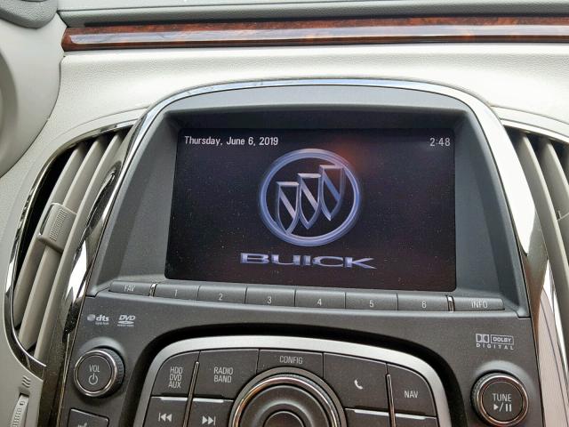 1G4GE5GV9AF114328 - 2010 BUICK LACROSSE C SILVER photo 9