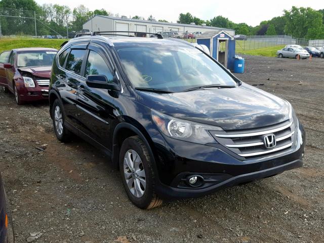 2HKRM4H7XCH616591 - 2012 HONDA CR-V EXL BLACK photo 1