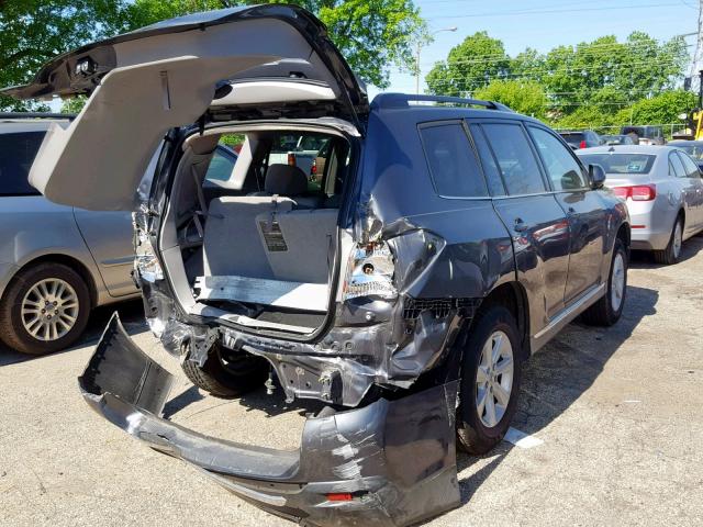 5TDZK3EH5DS121627 - 2013 TOYOTA HIGHLANDER GRAY photo 4