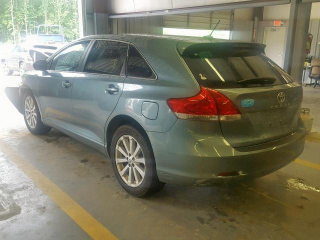 4T3ZA3BB1AU034904 - 2010 TOYOTA VENZA GREEN photo 3