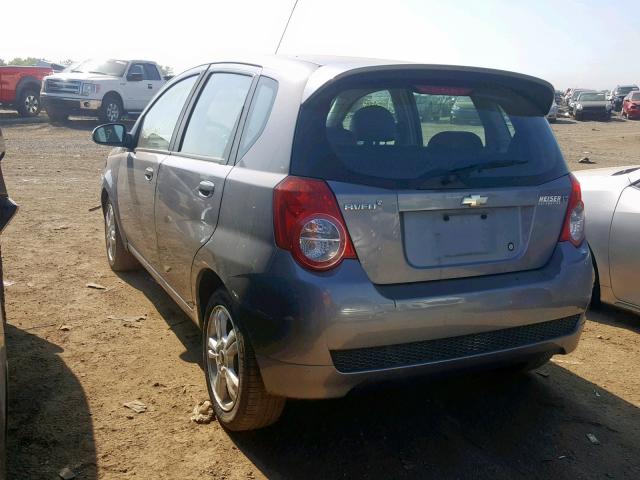 KL1TG6DE4BB221505 - 2011 CHEVROLET AVEO LT GRAY photo 3