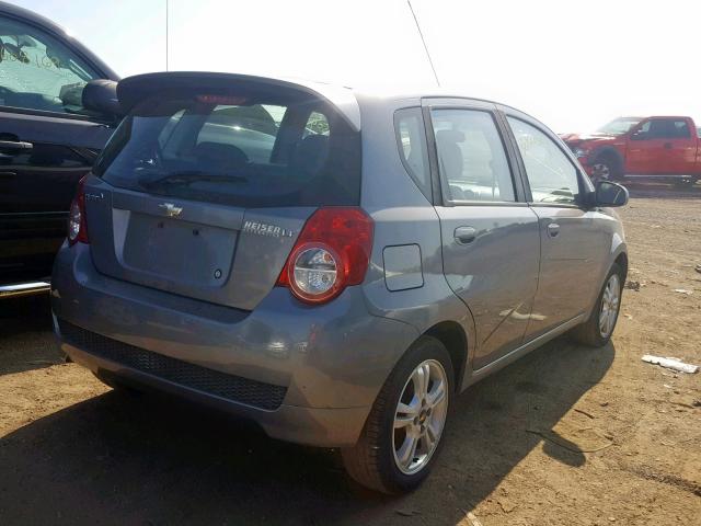 KL1TG6DE4BB221505 - 2011 CHEVROLET AVEO LT GRAY photo 4