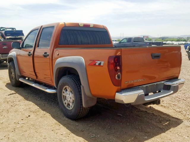 1GCDS136158137331 - 2005 CHEVROLET COLORADO ORANGE photo 3