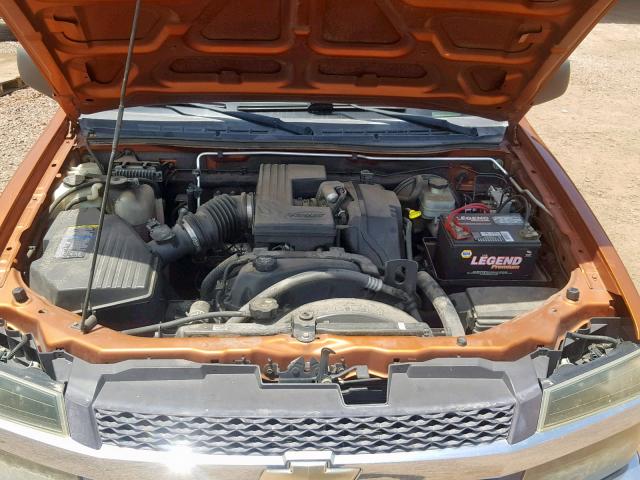 1GCDS136158137331 - 2005 CHEVROLET COLORADO ORANGE photo 7