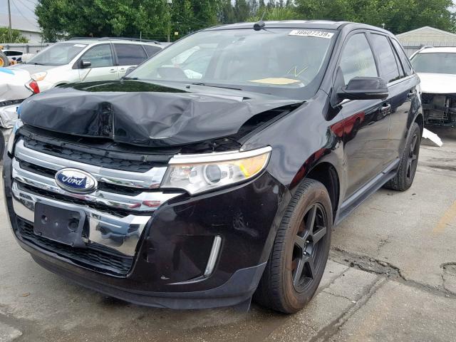 2FMDK3K96DBA56971 - 2013 FORD EDGE LIMIT BLACK photo 2