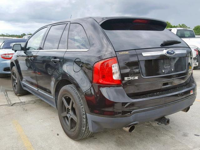 2FMDK3K96DBA56971 - 2013 FORD EDGE LIMIT BLACK photo 3