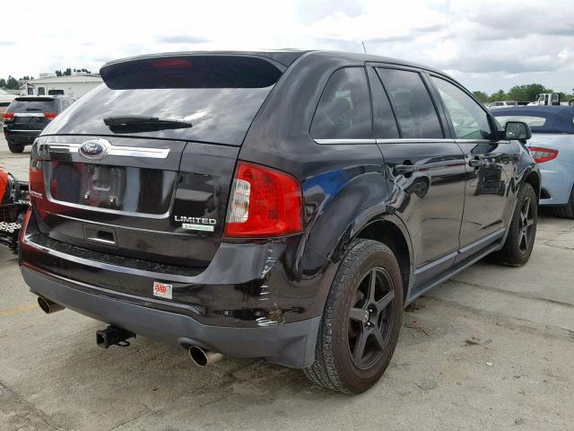 2FMDK3K96DBA56971 - 2013 FORD EDGE LIMIT BLACK photo 4