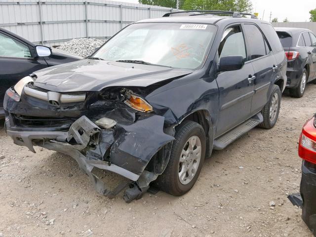 2HNYD18654H544866 - 2004 ACURA MDX TOURIN BLACK photo 2