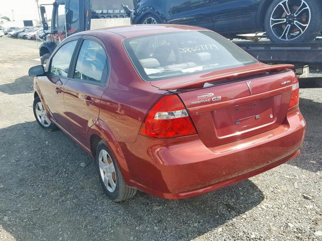 3G2TV55E69L117182 - 2009 PONTIAC G3 WAVE RED photo 3