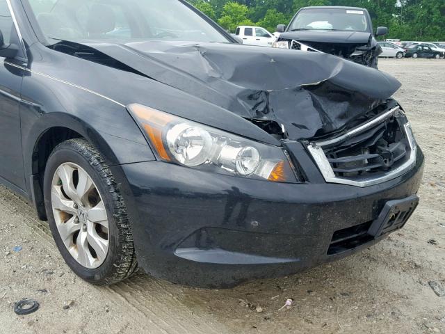 1HGCP26808A117005 - 2008 HONDA ACCORD EXL BLACK photo 9