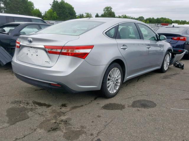 4T1BD1EB1FU036807 - 2015 TOYOTA AVALON HYB SILVER photo 4