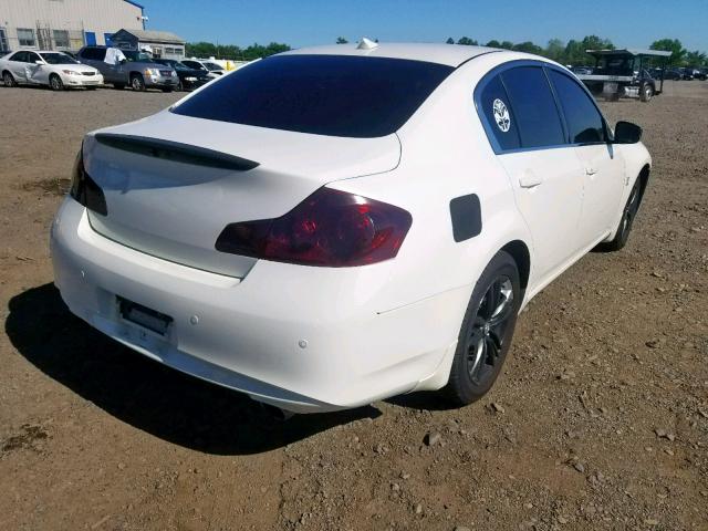 JN1CV6AR9DM753798 - 2013 INFINITI G37 WHITE photo 4