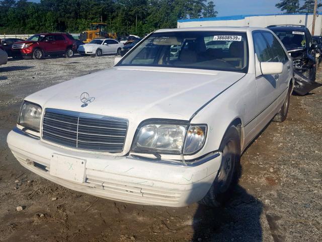 WDBGA51G4VA347027 - 1997 MERCEDES-BENZ S 500 WHITE photo 2