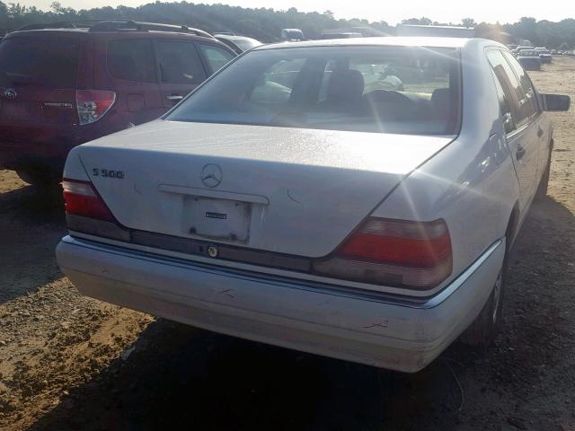 WDBGA51G4VA347027 - 1997 MERCEDES-BENZ S 500 WHITE photo 4