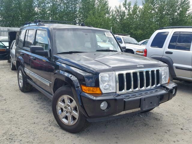 1J8HG58256C283142 - 2006 JEEP COMMANDER BLACK photo 1