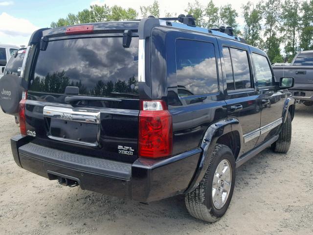 1J8HG58256C283142 - 2006 JEEP COMMANDER BLACK photo 4