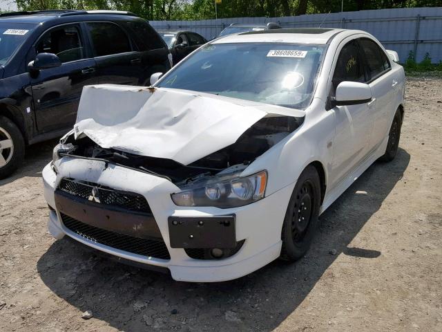 JA3AU86U48U606373 - 2008 MITSUBISHI LANCER GTS WHITE photo 2