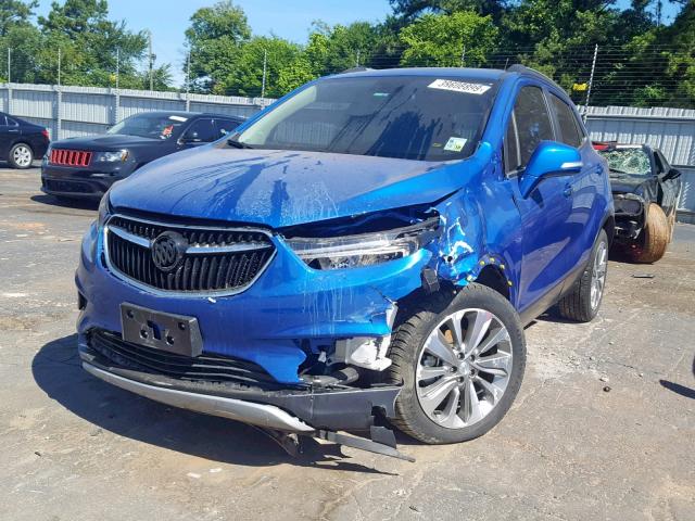 KL4CJASB3HB251118 - 2017 BUICK ENCORE PRE BLUE photo 2