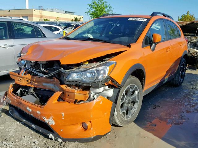 JF2GPACC4E9282542 - 2014 SUBARU XV CROSSTR ORANGE photo 2