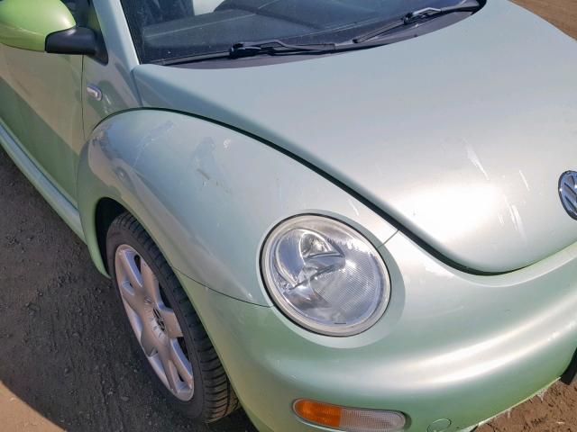 3VWDD21C41M456220 - 2001 VOLKSWAGEN NEW BEETLE Yaşıl foto 9