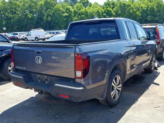 5FPYK2F4XHB007464 - 2017 HONDA RIDGELINE CHARCOAL photo 4