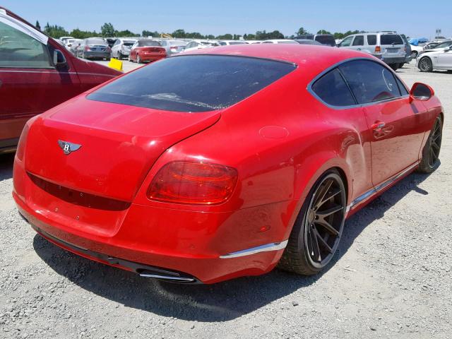 SCBFR7ZA6CC072802 - 2012 BENTLEY CONTINENTA RED photo 4