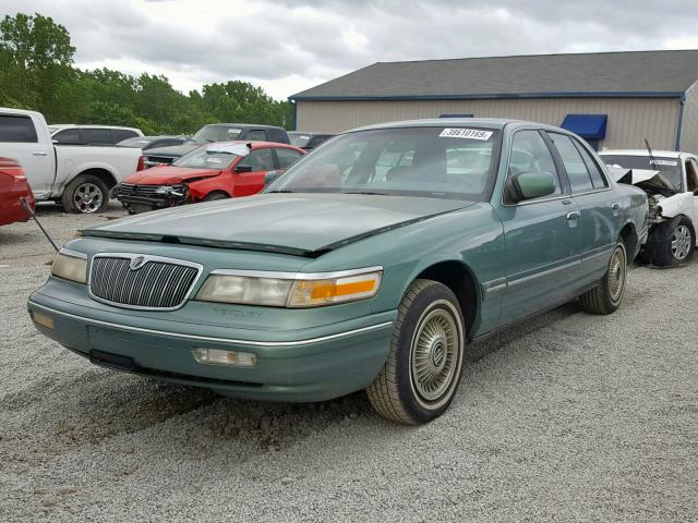 2MELM74W2VX625726 - 1997 MERCURY GRAND MARQ GREEN photo 2