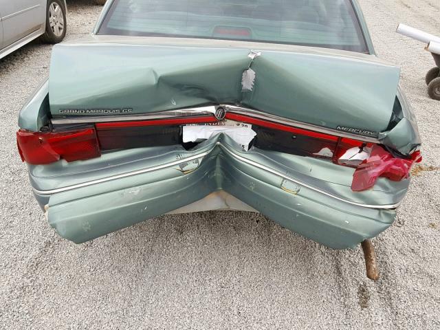 2MELM74W2VX625726 - 1997 MERCURY GRAND MARQ GREEN photo 9