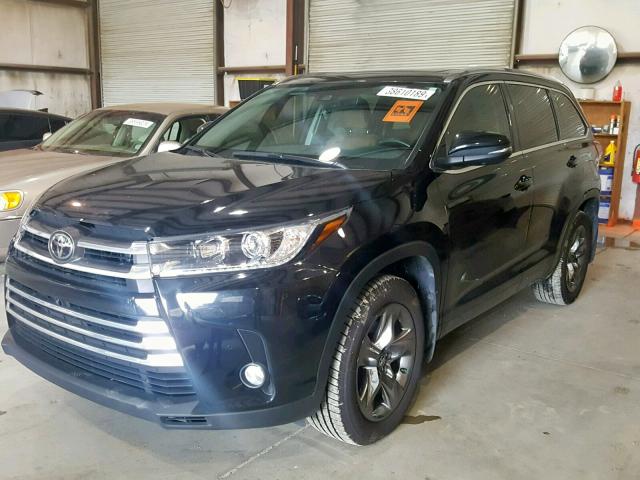 5TDDZRFH4HS438733 - 2017 TOYOTA HIGHLANDER BLACK photo 2