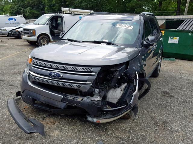 1FM5K7F87DGA40090 - 2013 FORD EXPLORER L GRAY photo 2