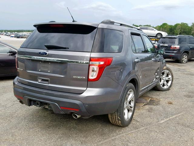 1FM5K7F87DGA40090 - 2013 FORD EXPLORER L GRAY photo 4