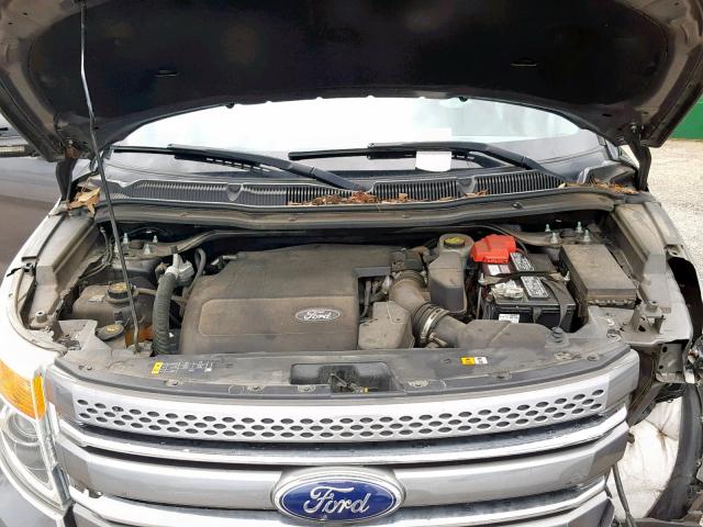 1FM5K7F87DGA40090 - 2013 FORD EXPLORER L GRAY photo 7