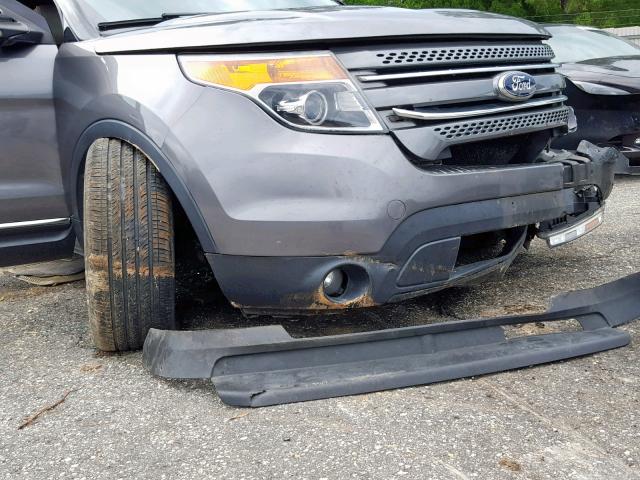 1FM5K7F87DGA40090 - 2013 FORD EXPLORER L GRAY photo 9