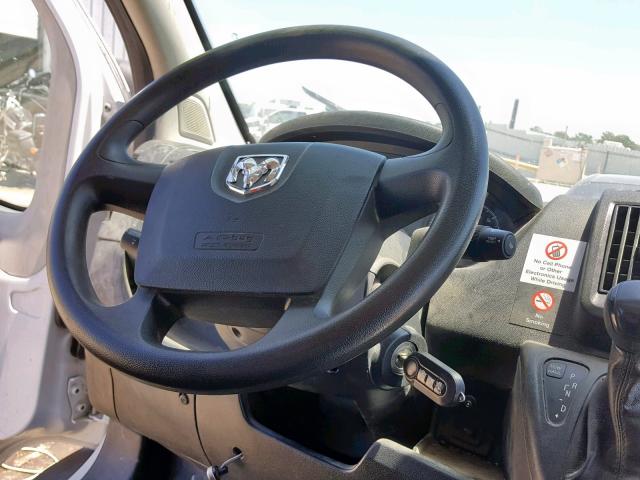 3C6TRVAG5EE107403 - 2014 RAM PROMASTER WHITE photo 10