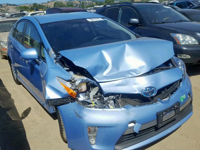 JTDKN3DP2C3024886 - 2012 TOYOTA PRIUS PLUG BLUE photo 1