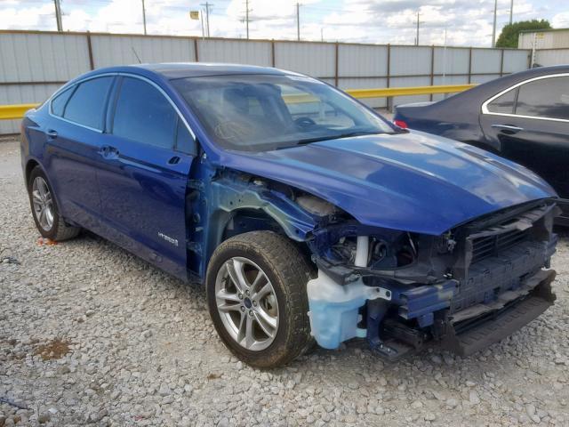 3FA6P0RU8GR288457 - 2016 FORD FUSION TIT BLUE photo 1