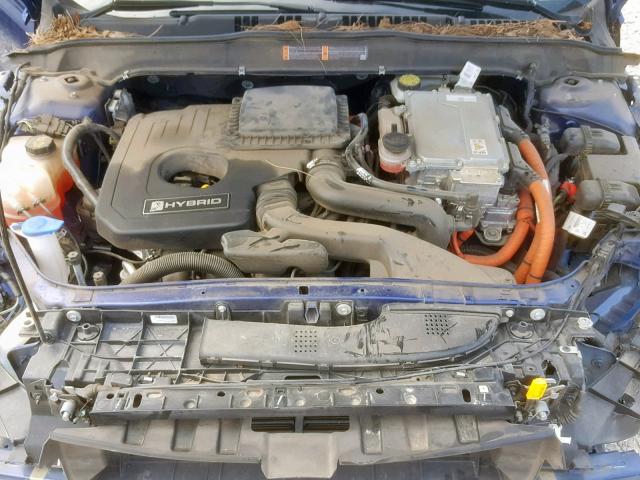 3FA6P0RU8GR288457 - 2016 FORD FUSION TIT BLUE photo 7